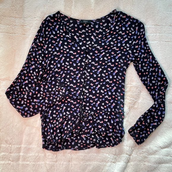 RAILS Beaux Frilly Mariposa Blouse - Picture 2 of 4